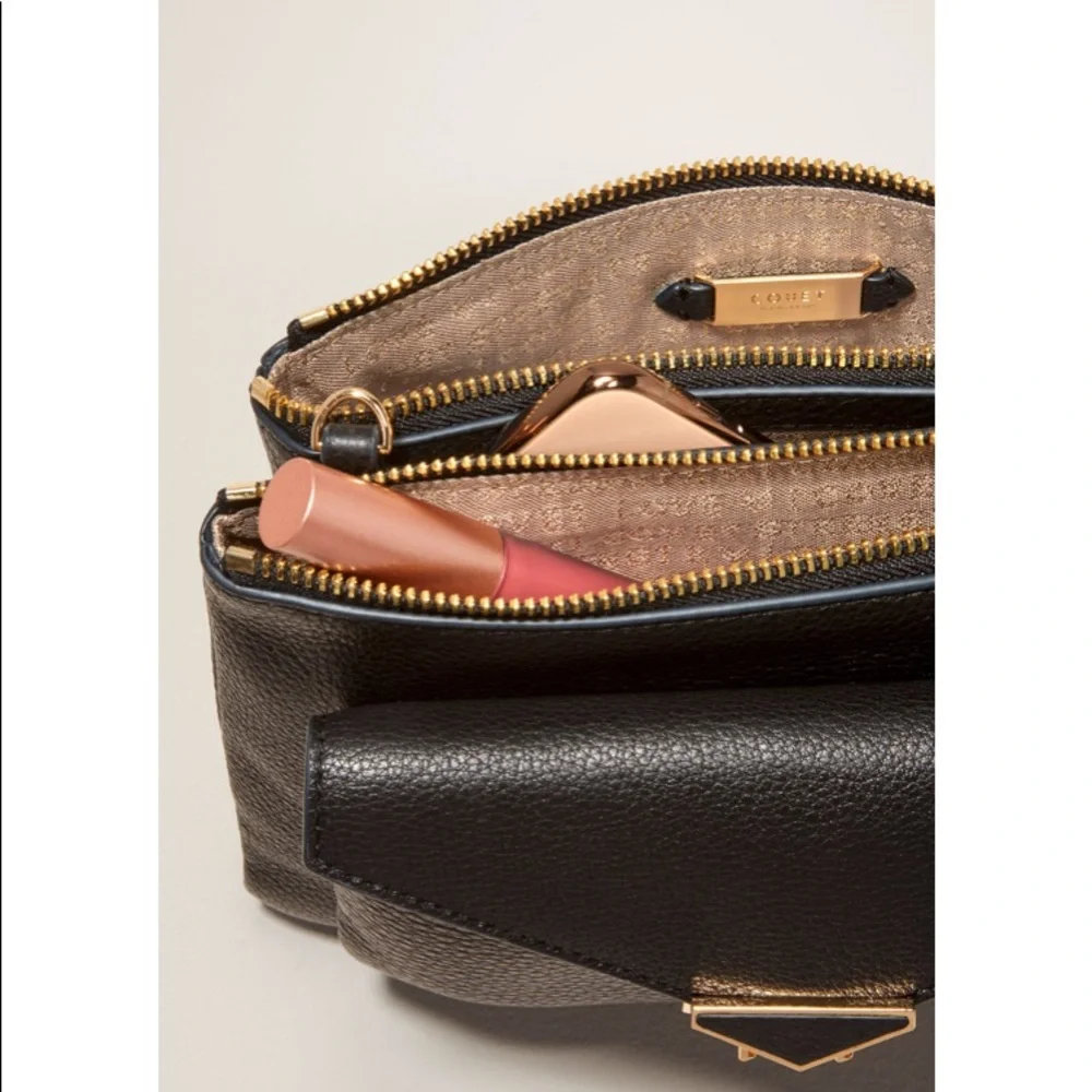 Stella & Dot | Retired Ultra Luxurious Covet Black Leather Crossbody Pur… - Picture 4 of 15